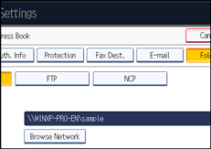 Operation panel screen illustration
