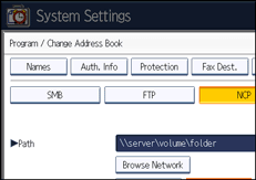 Operation panel screen illustration