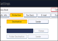 Operation panel screen illustration