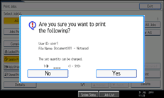 Operation panel screen illustration