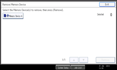 Operation panel screen illustration