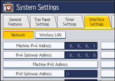 Operation panel screen illustration