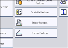 Operation panel screen illustration