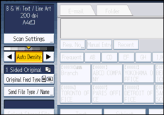 Operation panel screen illustration