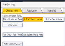 Operation panel screen illustration