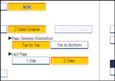 Operation panel screen illustration