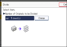 Operation panel screen illustration