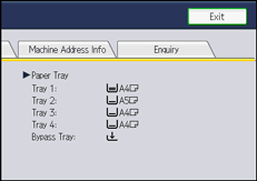 Operation panel screen illustration