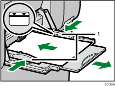 Bypass tray illustration numbered callout illustration