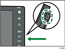 Illustration of USB connection