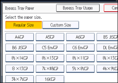 Operation panel screen illustration