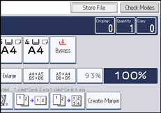Operation panel screen illustration
