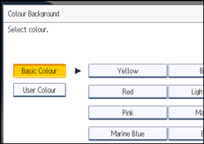 Operation panel screen illustration