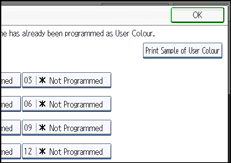 Operation panel screen illustration