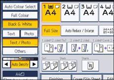 Operation panel screen illustration