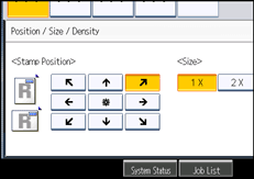 Operation panel screen illustration
