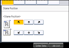 Operation panel screen illustration