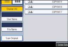 Operation panel screen illustration
