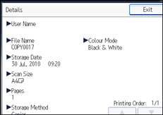 Operation panel screen illustration