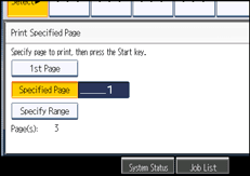 Operation panel screen illustration