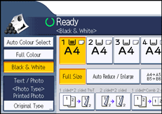 Operation panel screen illustration