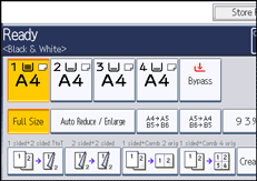 Operation panel screen illustration