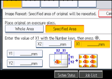 Operation panel screen illustration