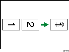 Illustration of 180-degree rotation printing