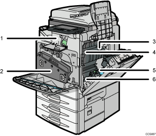 Main unit illustration numbered callout illustration