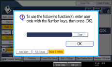 Operation panel screen illustration