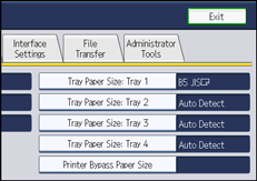 Operation panel screen illustration