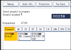 Operation panel screen illustration