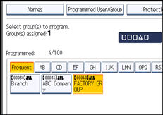 Operation panel screen illustration