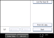 Operation panel screen illustration