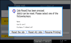 Operation panel screen illustration