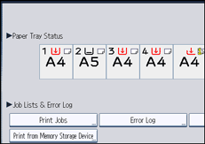 Operation panel screen illustration