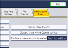 Operation panel screen illustration