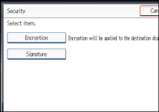 Operation panel screen illustration