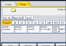 Operation panel screen illustration