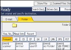 Operation panel screen illustration