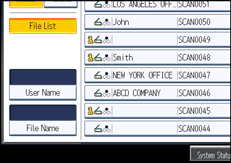Operation panel screen illustration