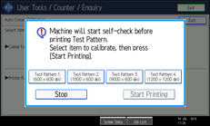 Operation panel screen illustration