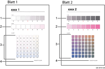 Abbildung Abstufungskorrekturblatt