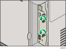 Abbildung Rückseite Drucker