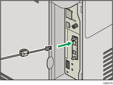 Abbildung Rückseite Drucker