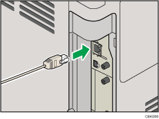 Abbildung Rückseite Drucker