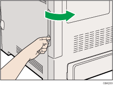 Abbildung Rückseite Drucker