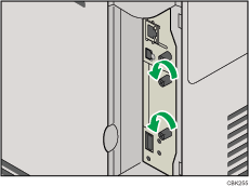 Abbildung Rückseite Drucker