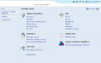 Ilustraci&oacute;n de la pantalla del navegador Web