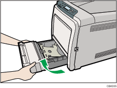 Ilustraci&oacute;n de la bandeja de alimentaci&oacute;n de papel est&aacute;ndar